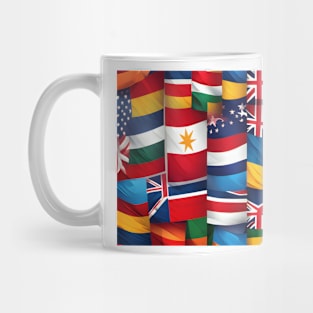 World's flag artwork Mug